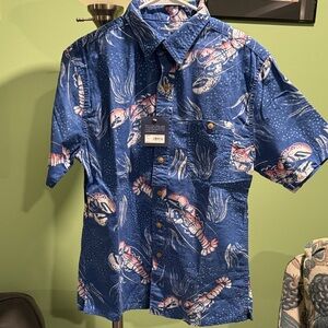 Croft & Barrow Blue and Red Patterned Shirt